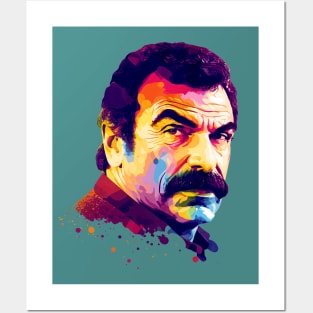 Tom Selleck Pop Art Style Posters and Art